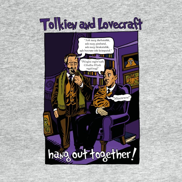 TOLKIEN AND LOVECRAFT by Armadillo Hat